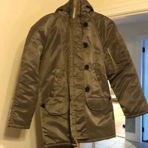 Arctic Parka snorkel type W-7836 hooded winter coat.